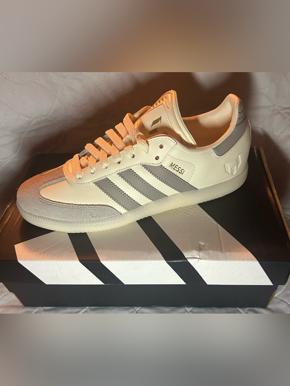 adidas Samba Messi Women’s Sneakers - White/Brown